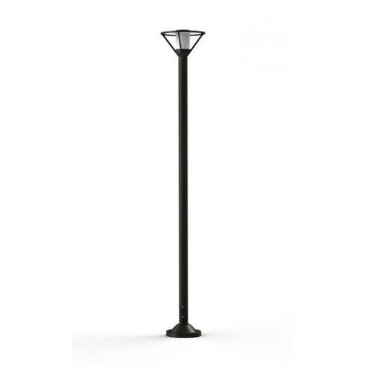 Bermude Large Frosted Glass Lamp Post with Single Head Diffuser