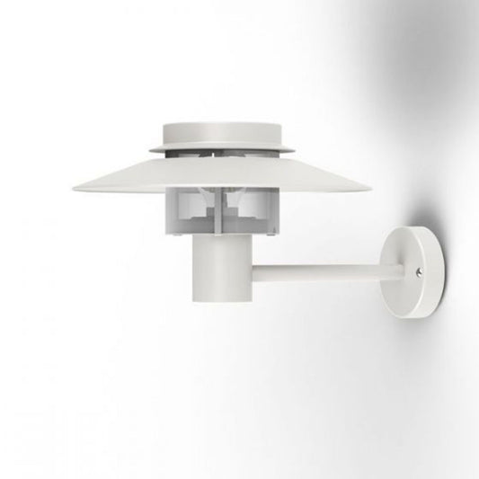 Kerlouan Clear Glass Upwards Wall Bracket with Polycarbonate Diffuser