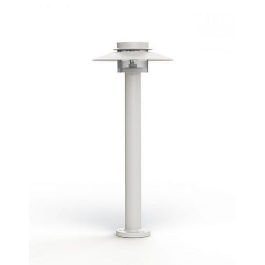 Kerlouan Small Clear Glass Bollard with Polycarbonate Diffuser