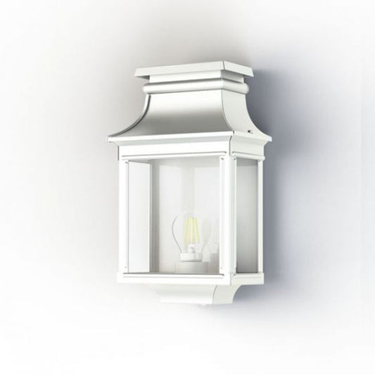 Louis Philippe 1 Clear Glass Wall Light with Three-Sided Lantern