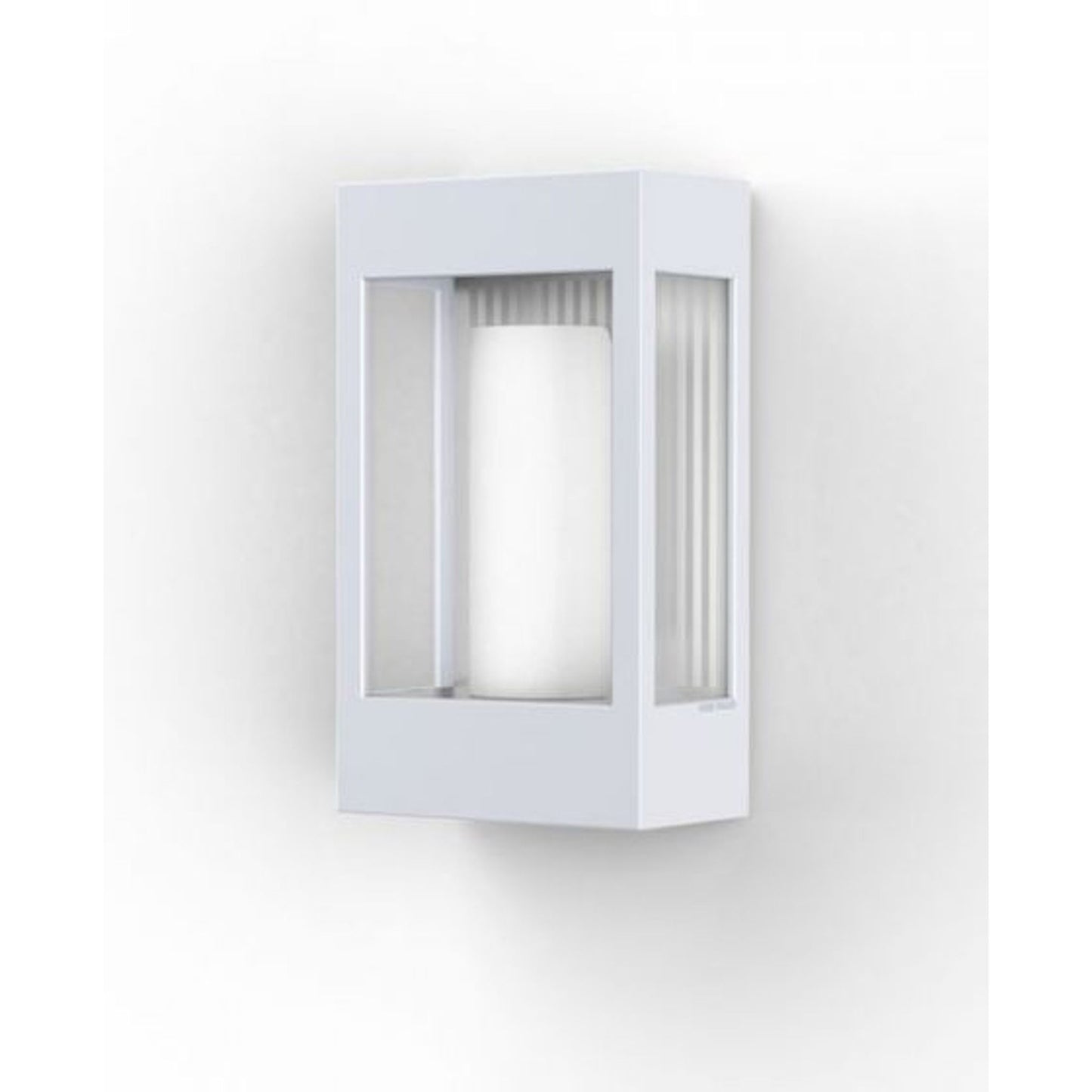 Brick Clear Glass Decorative Wall Light with Polycarbonate Removable Bulb Cover