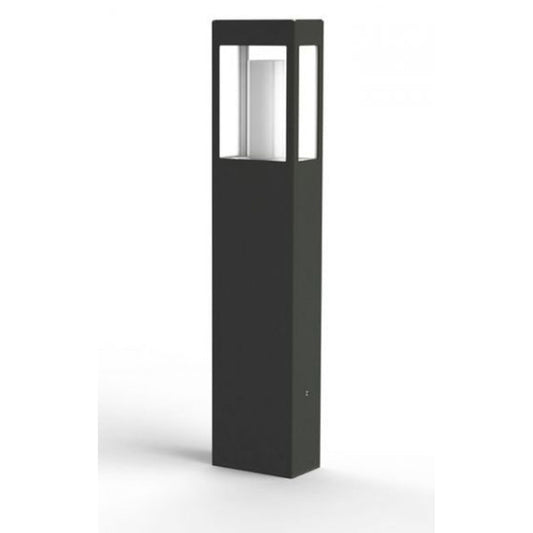 Brick Large Clear Glass Bollard with Removable Bulb Cover