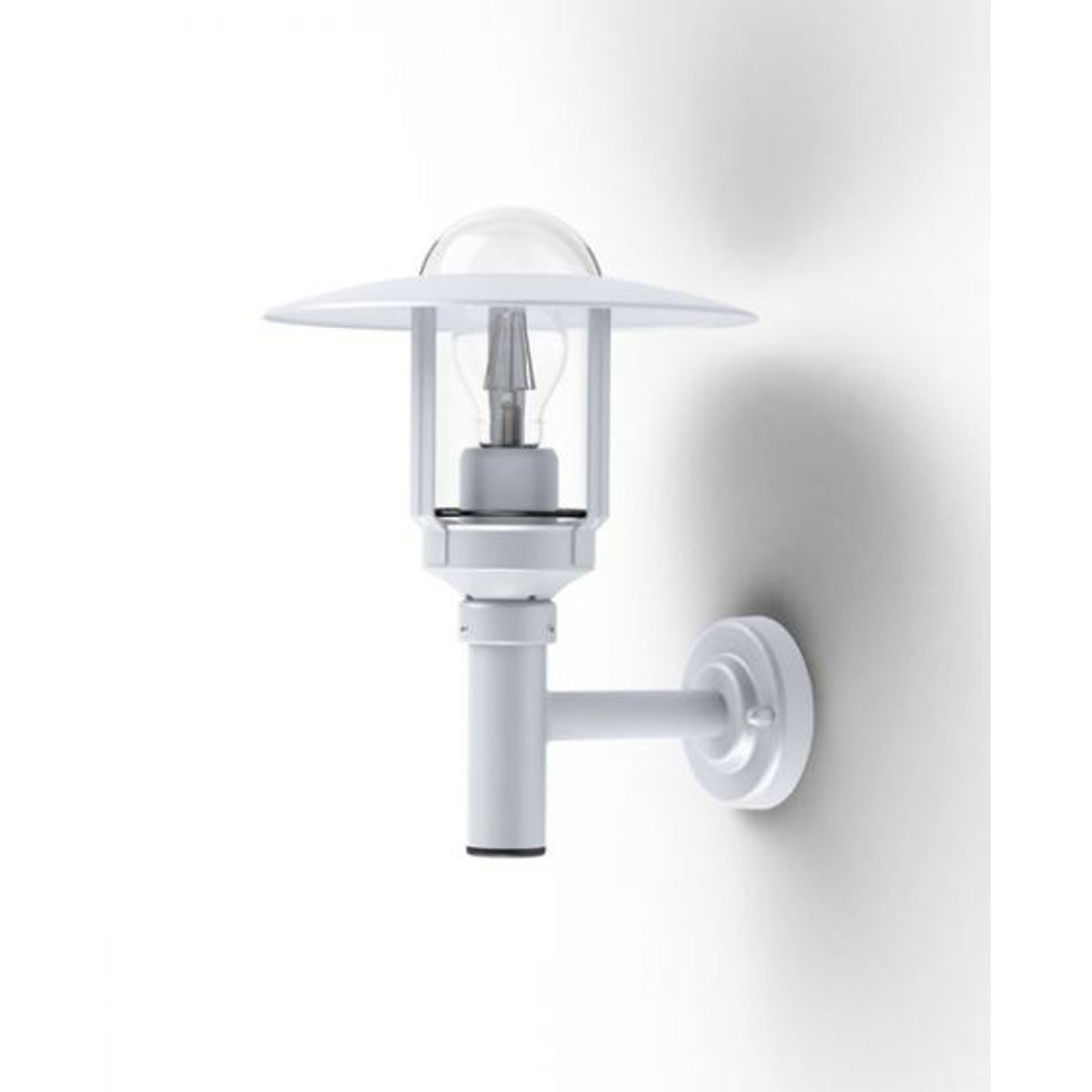 Newpark Model 2 Upwards Wall Bracket with Clear Glass