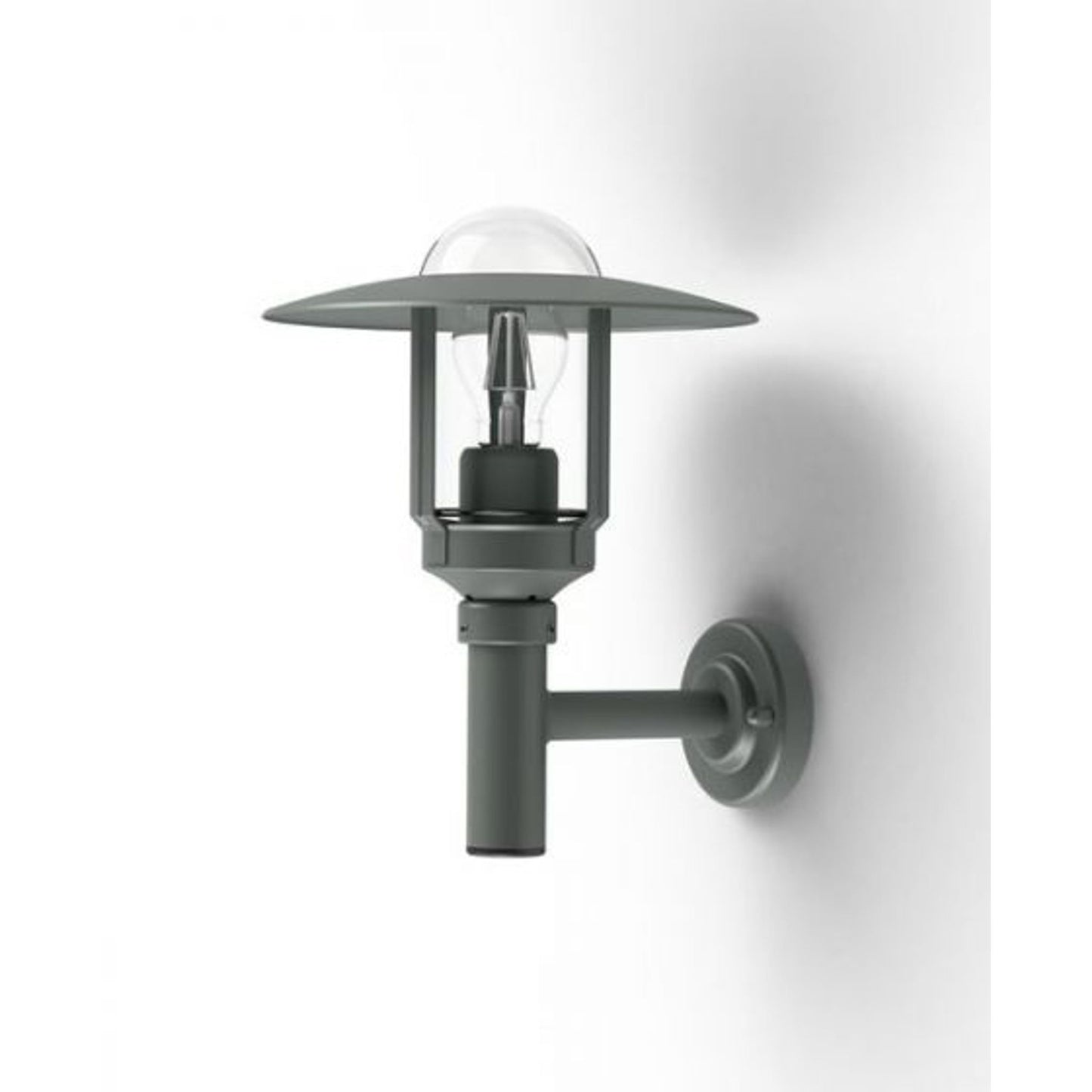 Newpark Model 2 Upwards Wall Bracket with Clear Glass