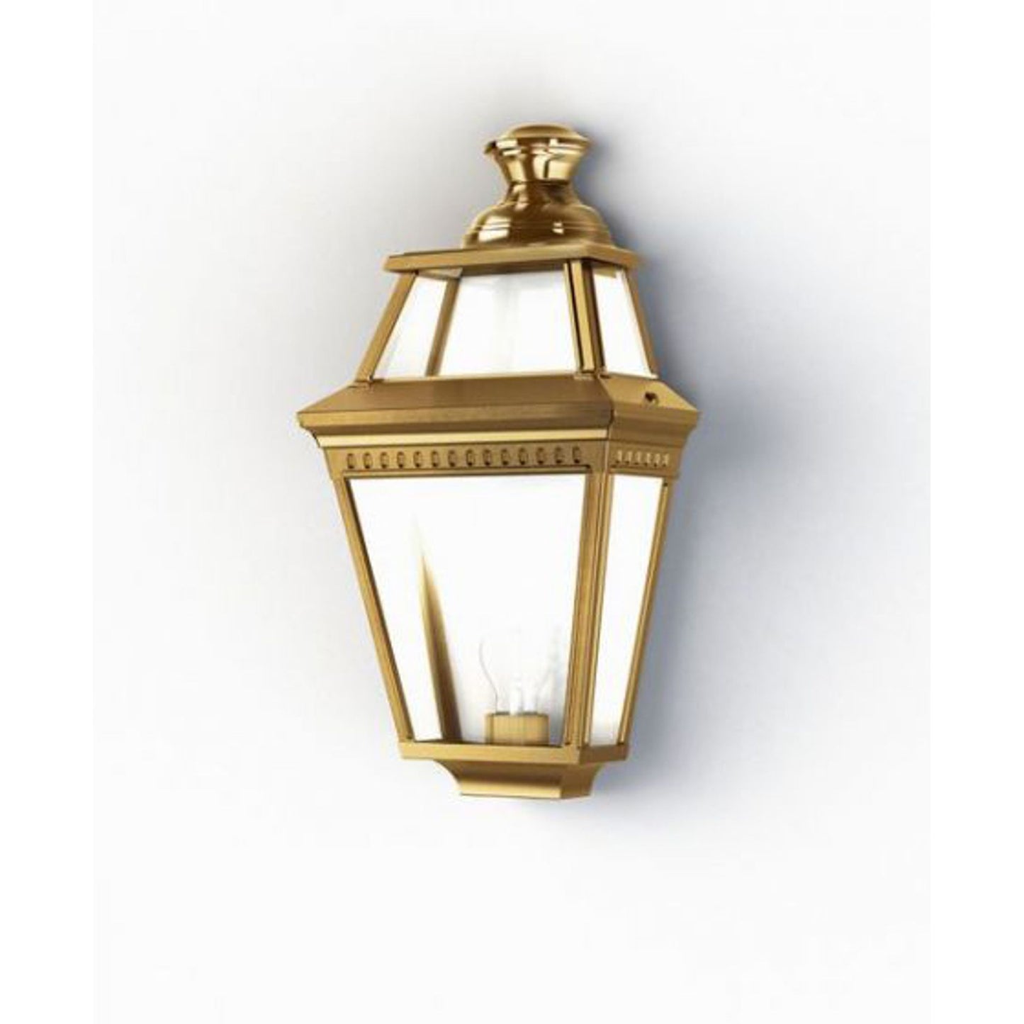 Place Des Vosges 3 Clear Glass Wall Light with Four-Sided Lantern