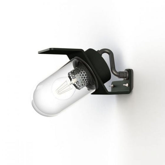 Sherlock Clear Glass Wall Light with Die-Cast Aluminium