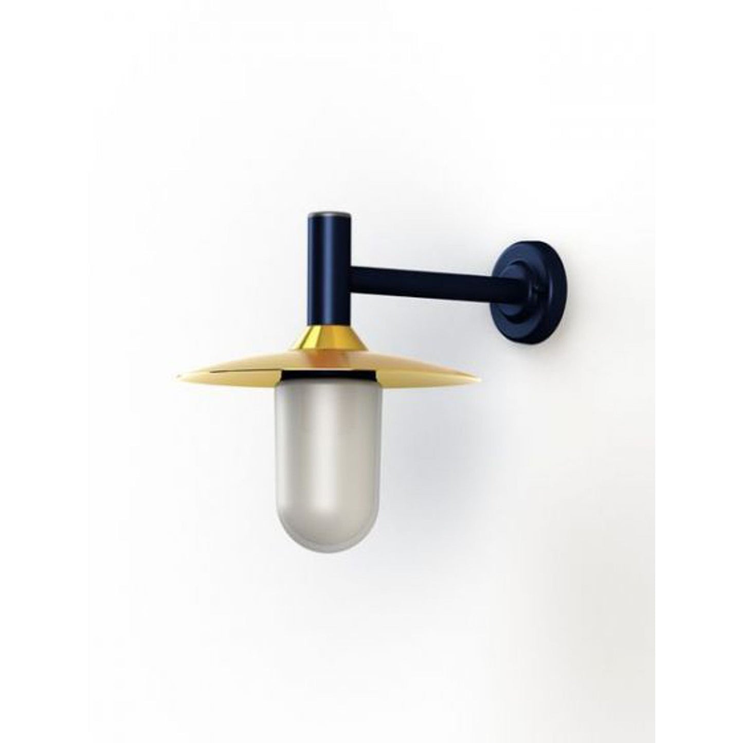 Montana Model 3 Opal Glass & Copper Shade Wall Light with Cast Aluminium Bracket