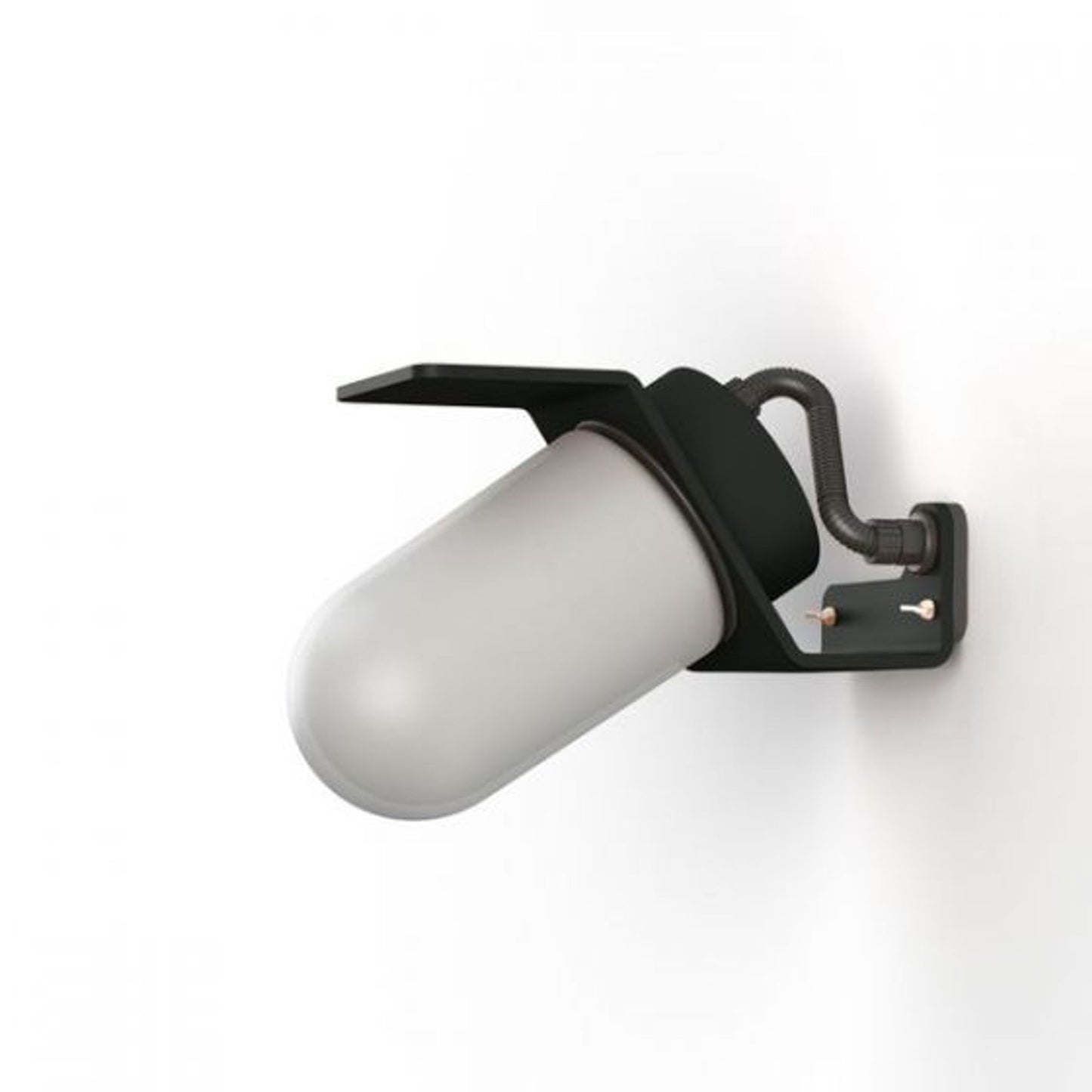 Sherlock Frosted Glass Wall Light with Die-Cast Aluminium