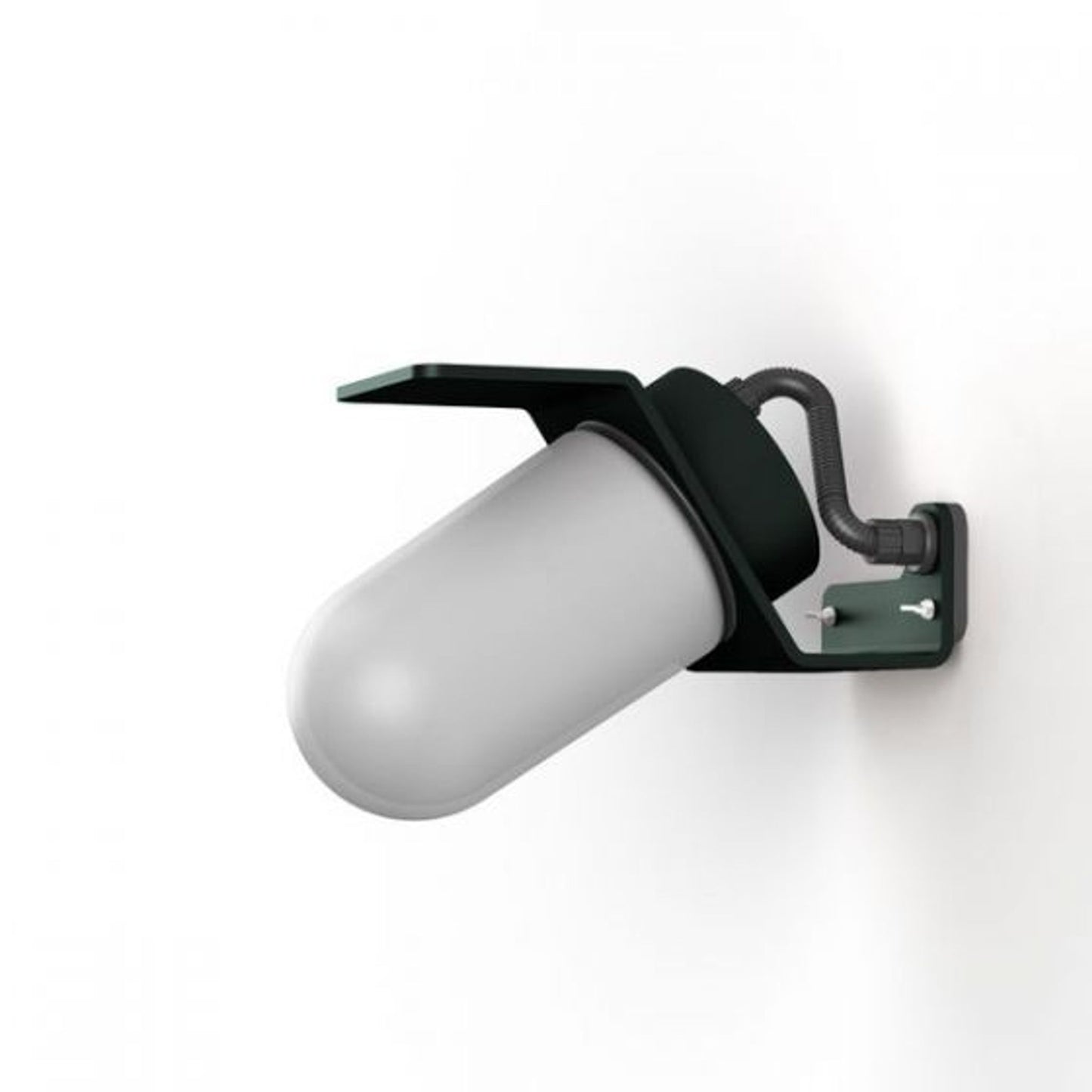 Sherlock Frosted Glass Wall Light with Die-Cast Aluminium