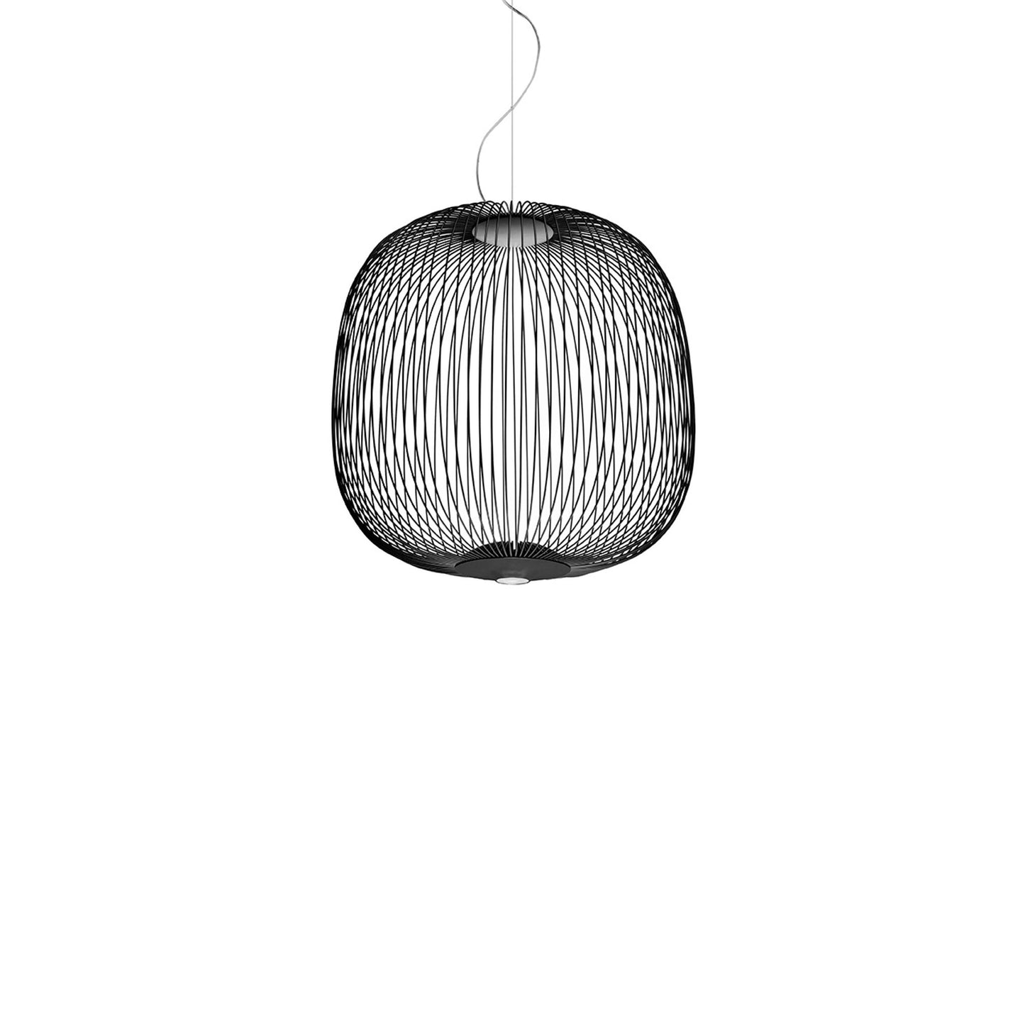 Spokes 2 Dimmable LED Pendant with Varnished Steel & Aluminium