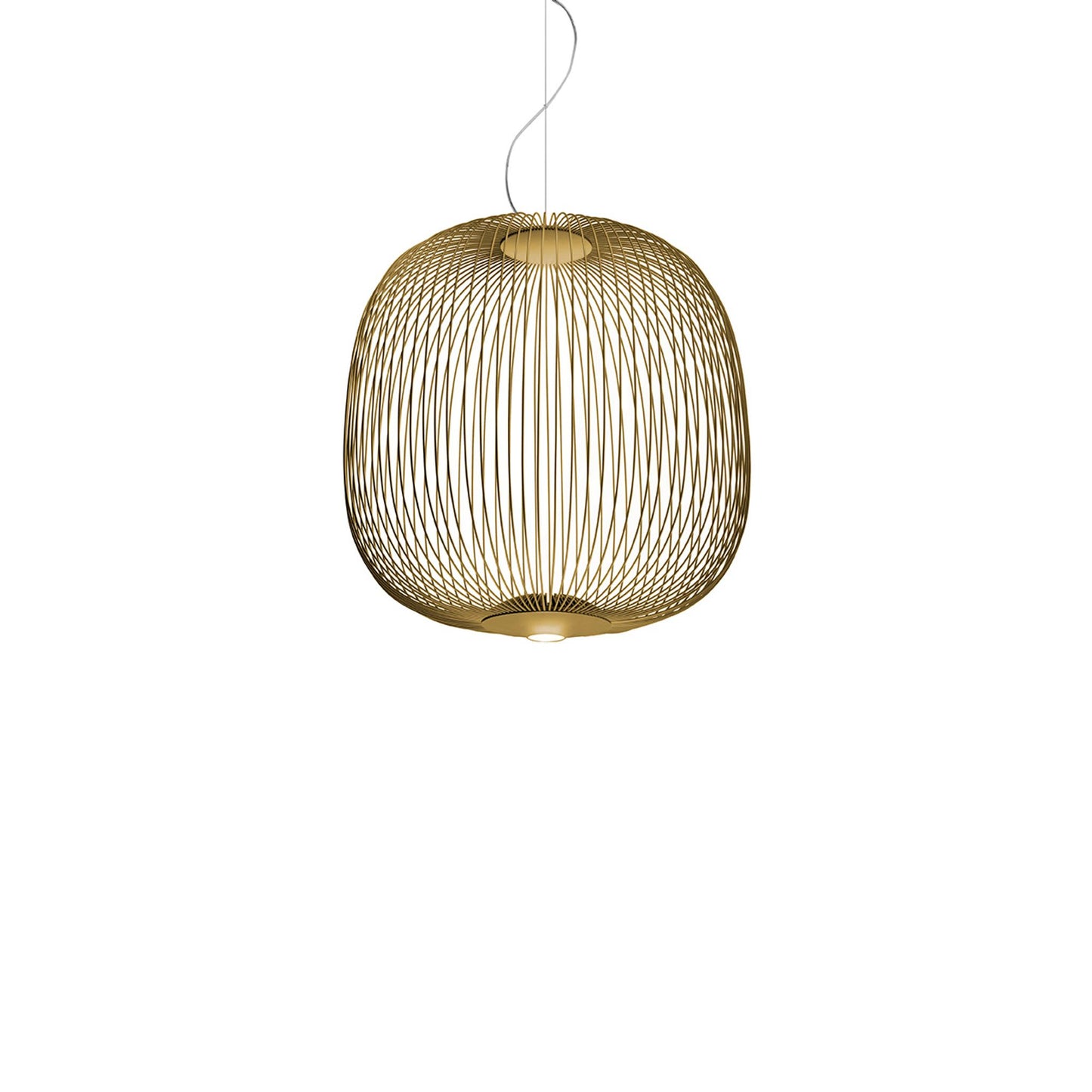 Spokes 2 Dimmable LED Pendant with Varnished Steel & Aluminium