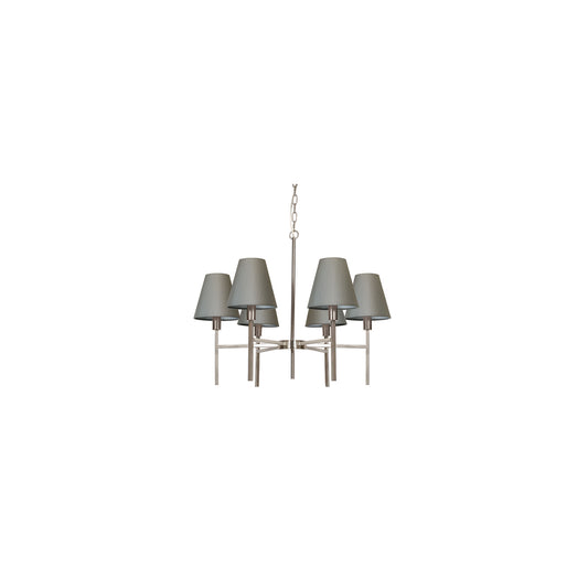 Lucerne 6-Light Chandelier Brushed Nickel