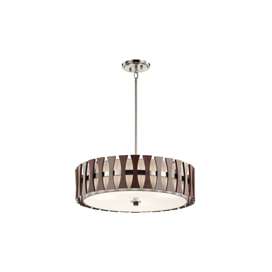 Cirus 4-Light Pendant Auburn Stained Wood