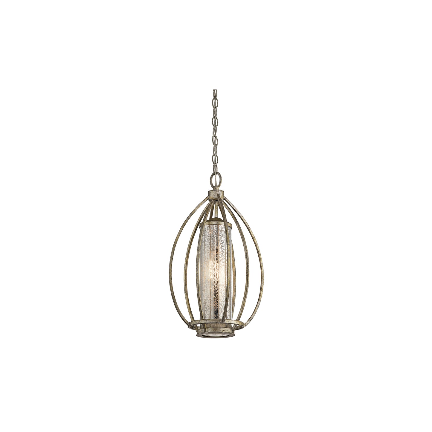 Rosalie 1-Light Pendant Sterling Gold