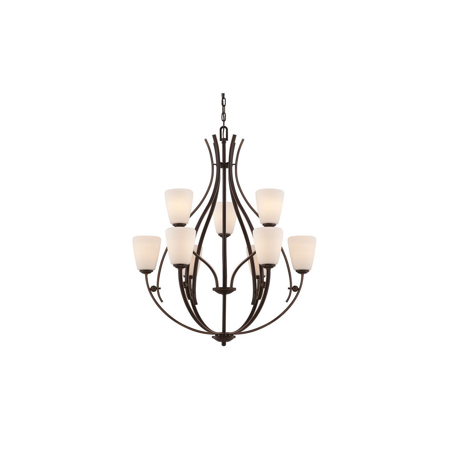 Chantilly 9-Light Chandelier Palladian Bronze