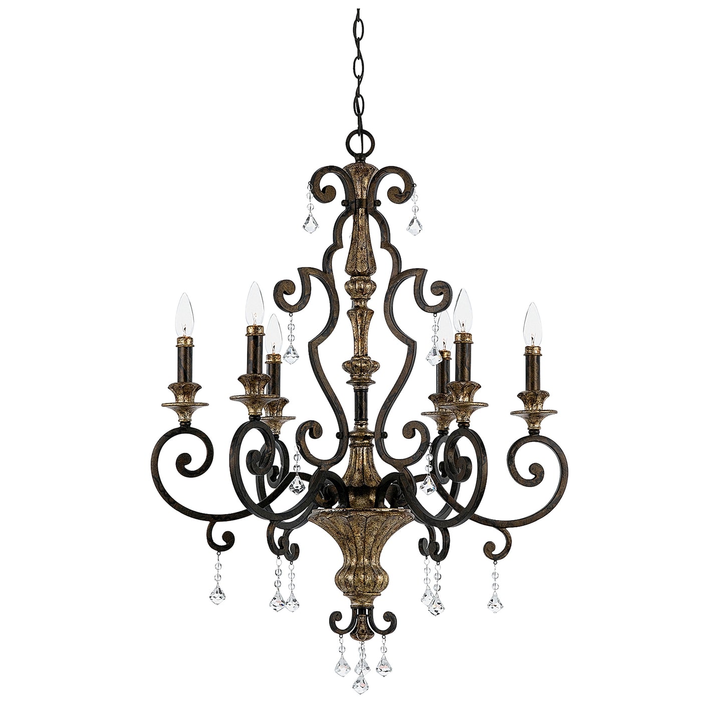 Marquette 6-Light Chandelier Heirloom