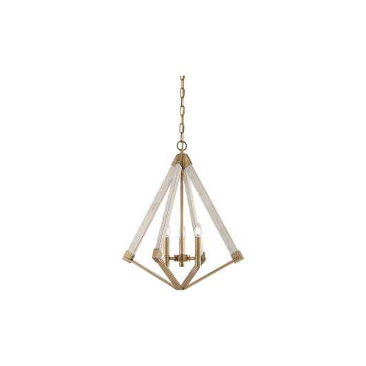 View Point 3-Light Pendant Weathered Brass