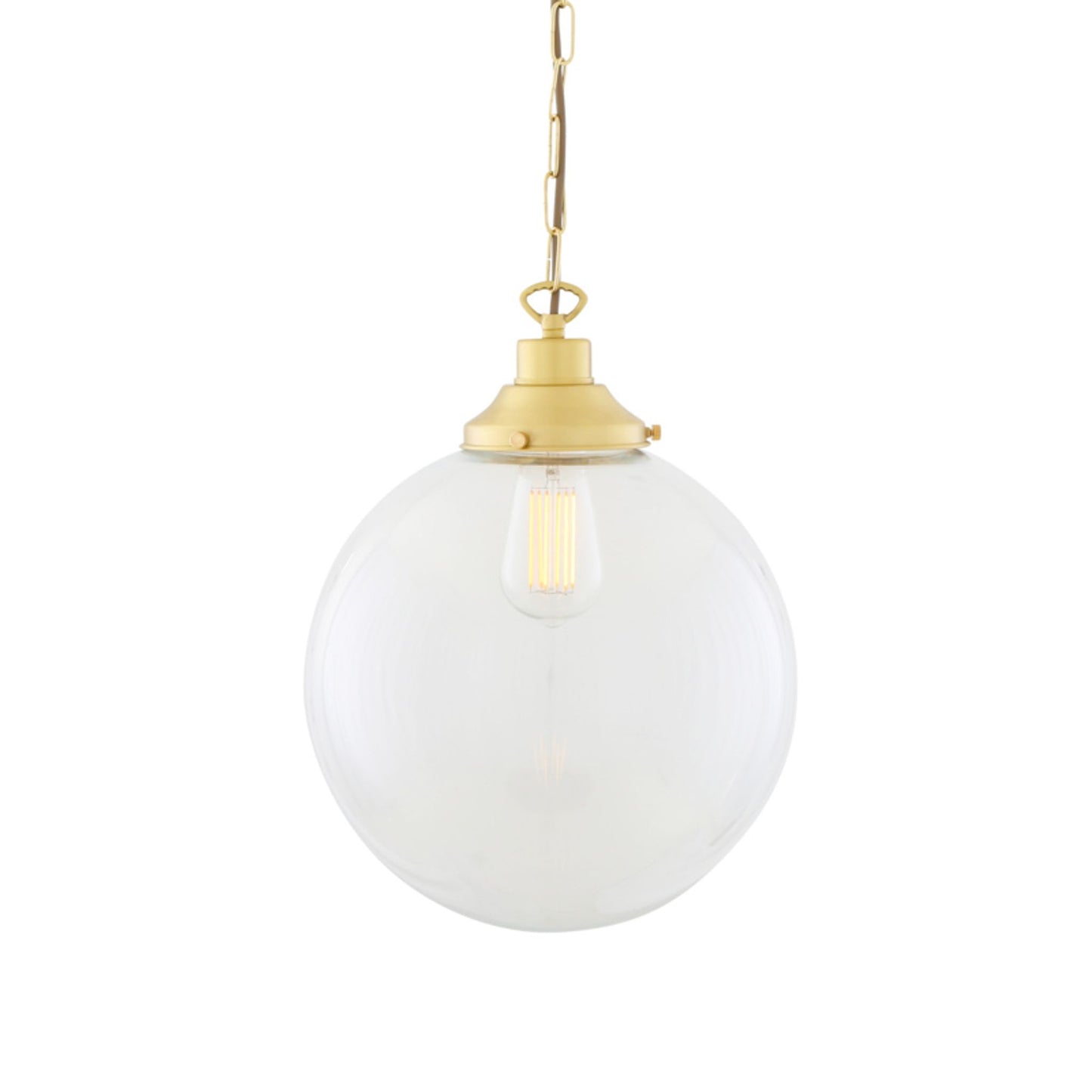 Riad Clear Glass Globe Pendant Light