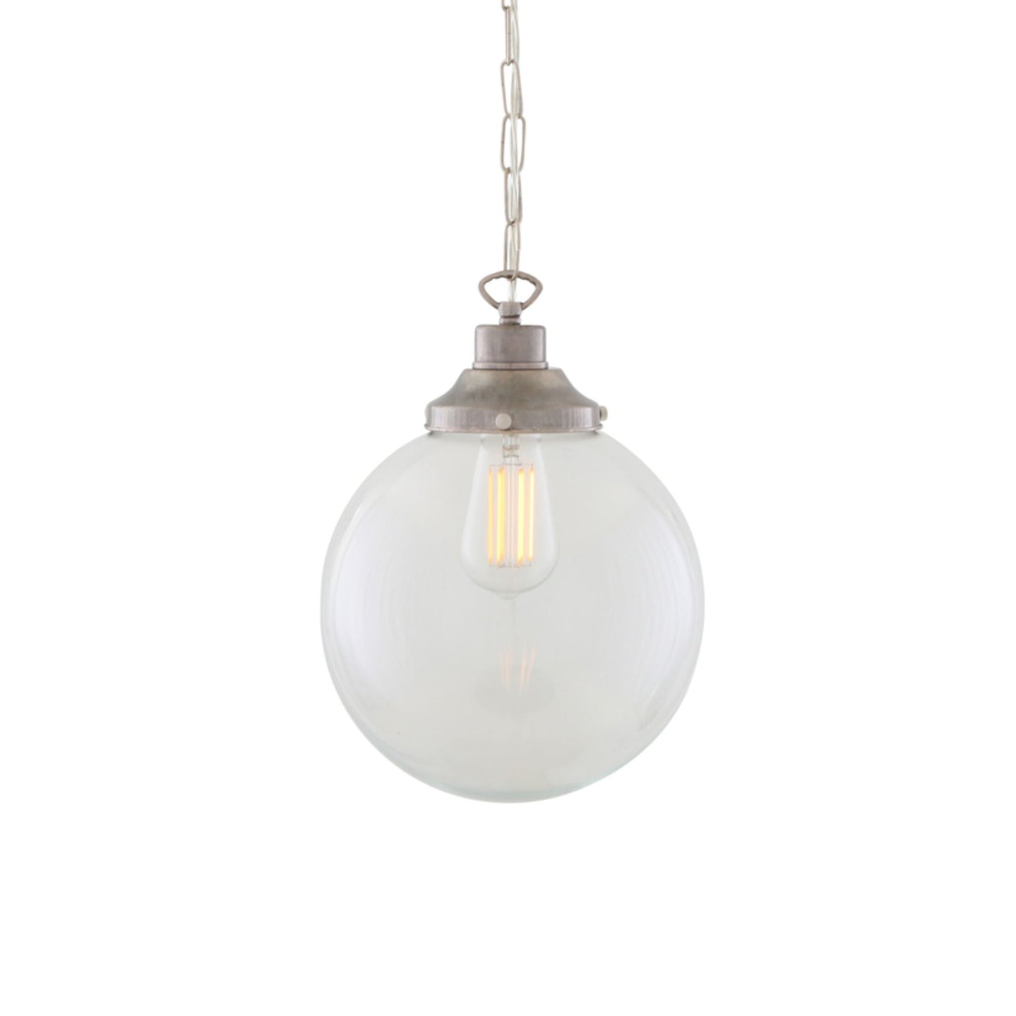 Riad Clear Glass Globe Pendant Light