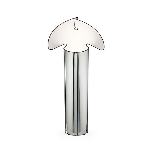 Chiara LED Floor Lamp Stainless Steel & Black Edge