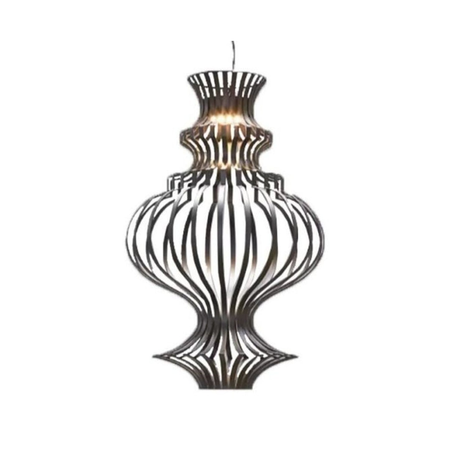 Cage Large LED Pendant Matt Black