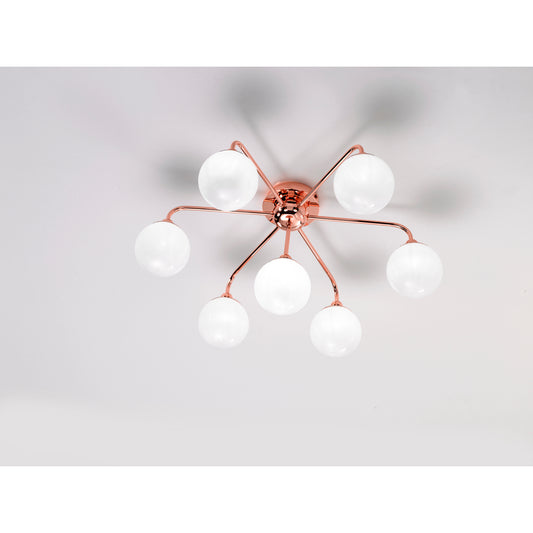 Dots P7 Ceiling Light with White Glass