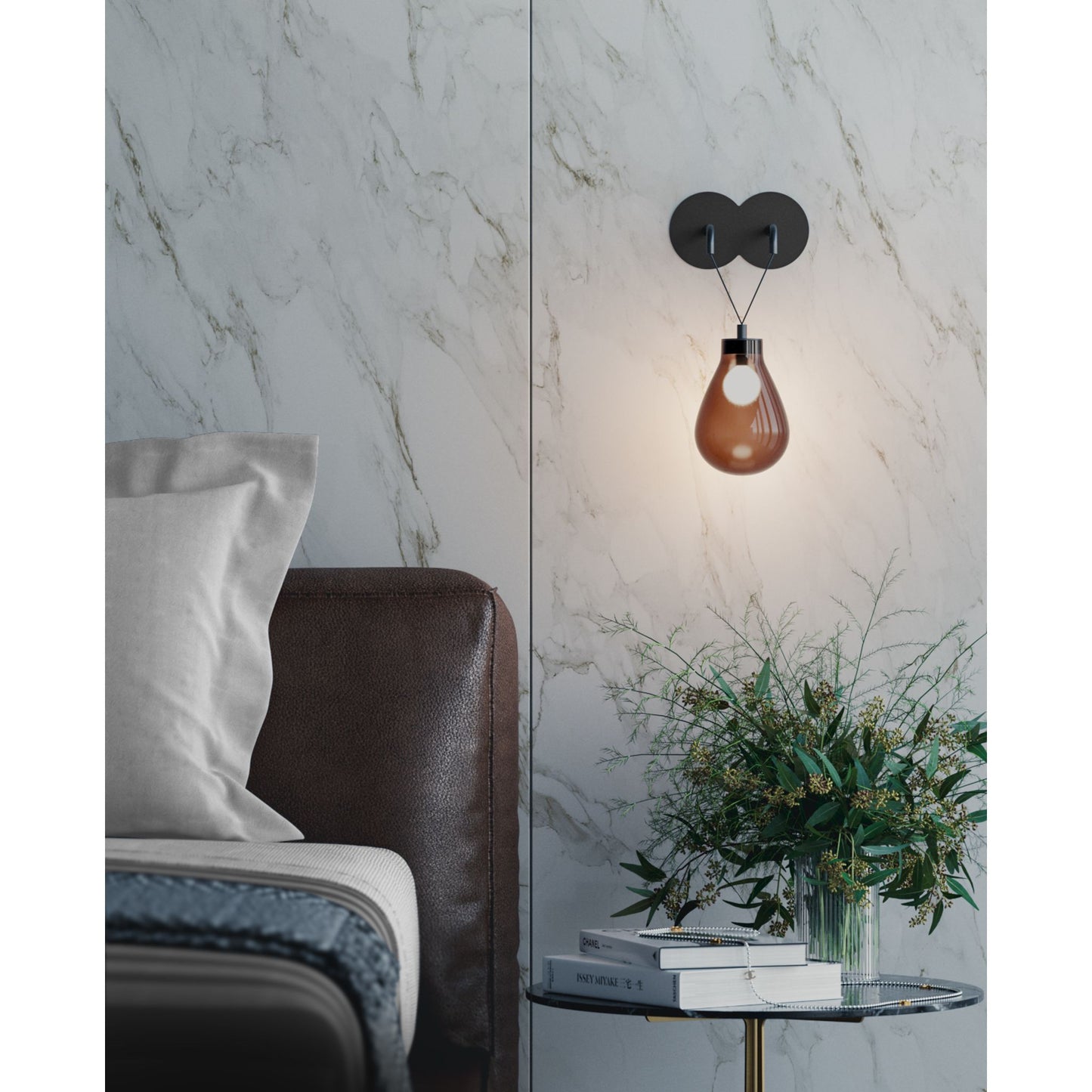 Rain Wall Light Matt Black