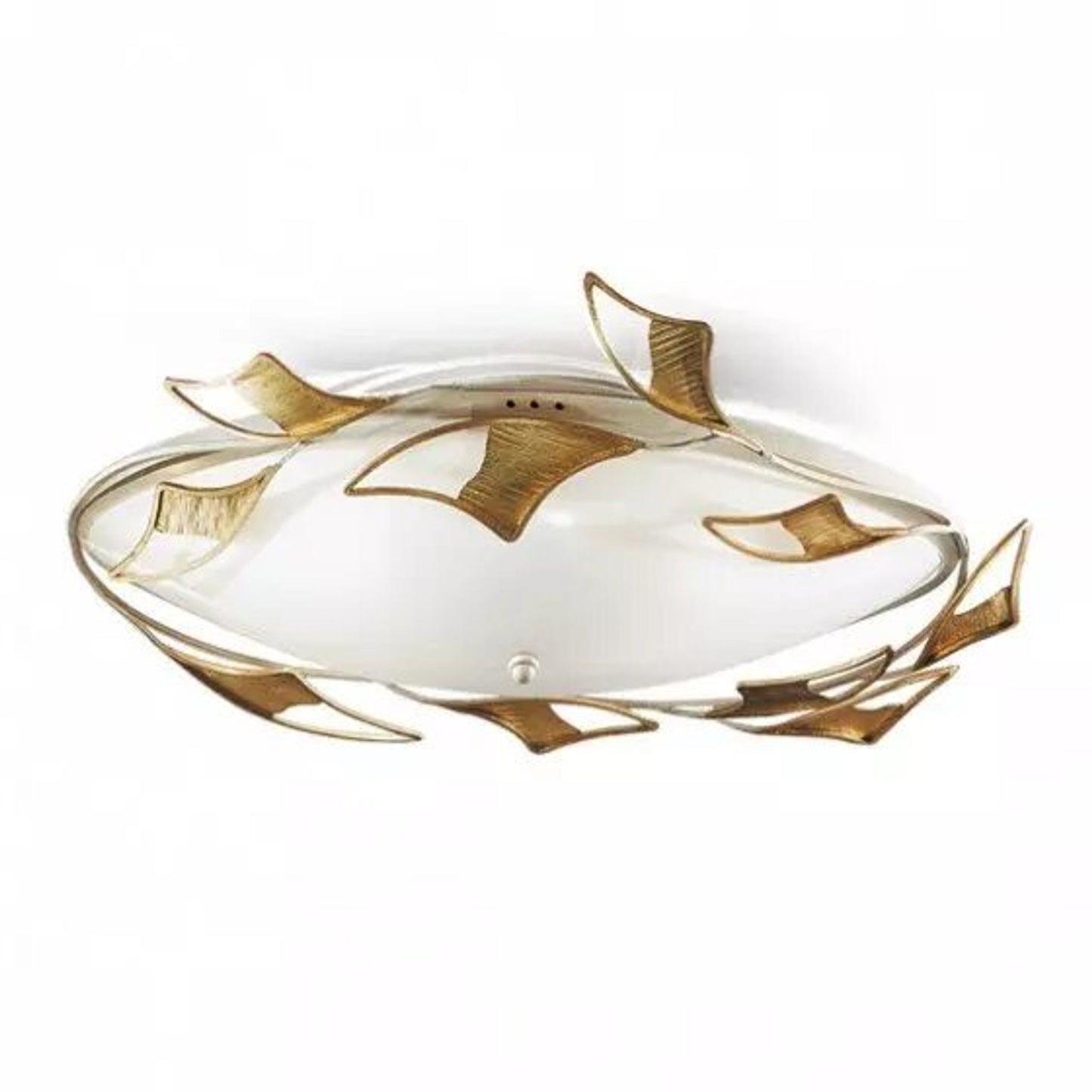 Butterfly 4-Light Ceiling Lamp with Hand Decorated Glass