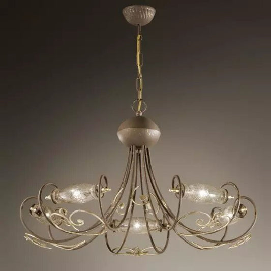 Botte 5-Light Chandelier with Silver Details