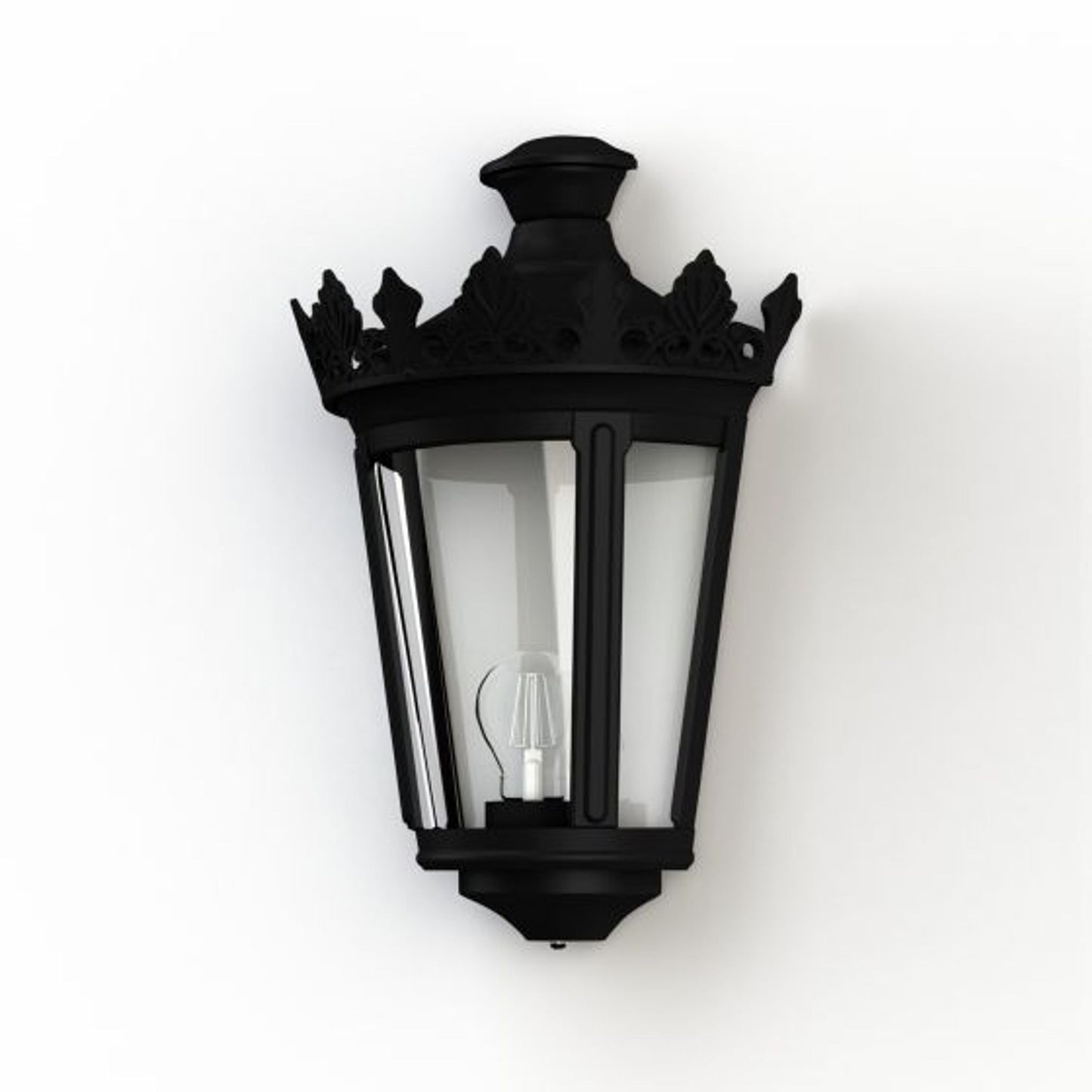 Louvre Model 4 Clear Glass Wall Light