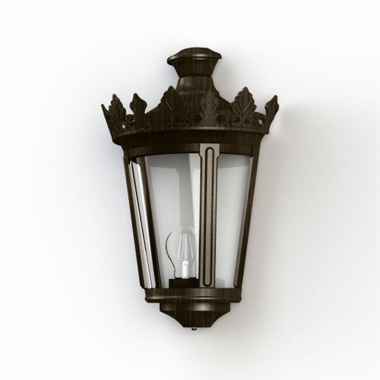 Louvre Model 4 Clear Glass Wall Light