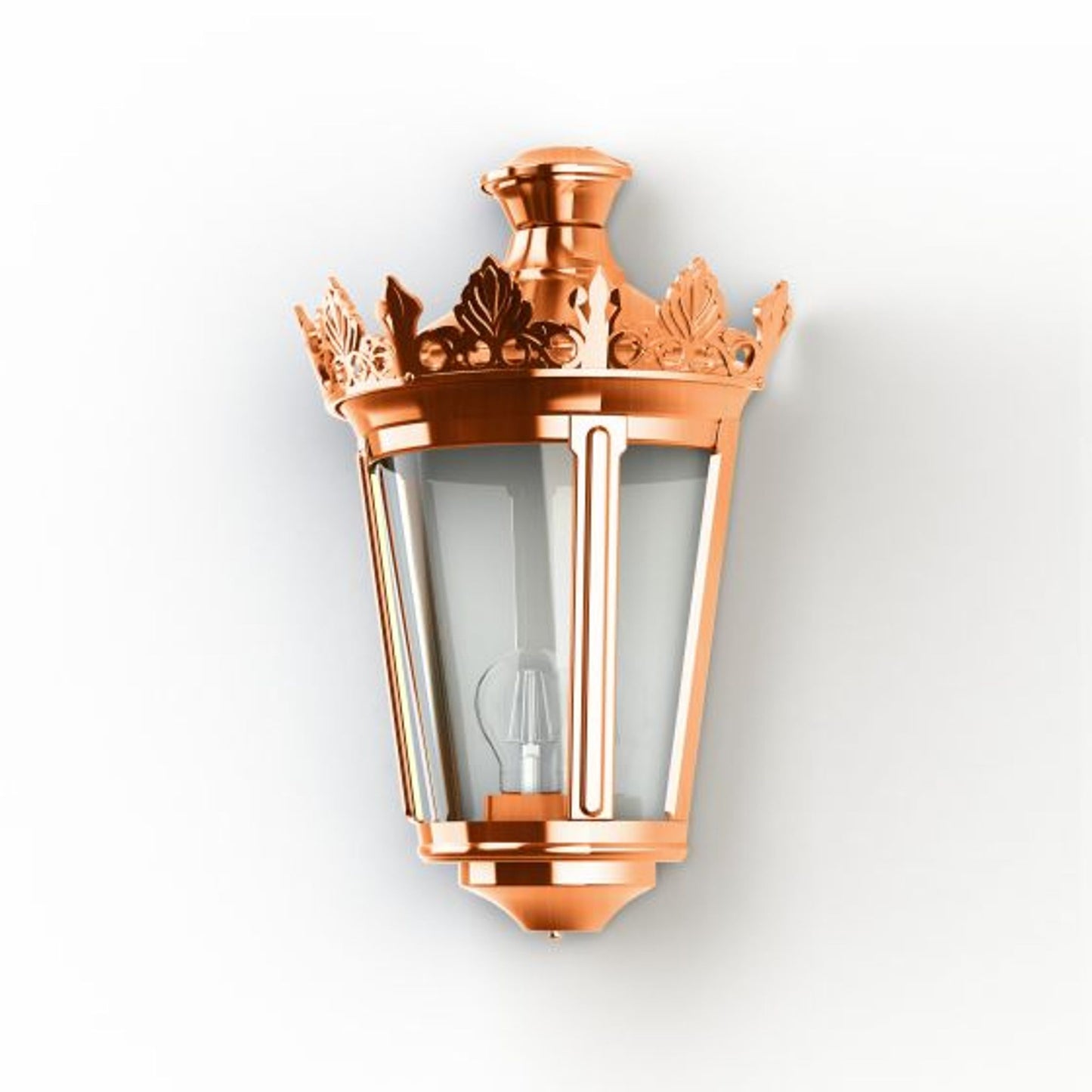 Louvre Model 4 Clear Glass Wall Light