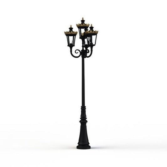 Louvre Model 11 Quadruple Heads Street Lamp