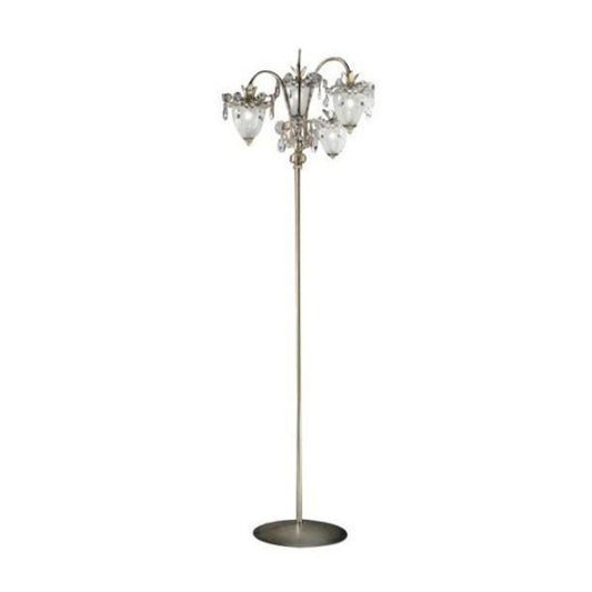 Rugiada Floor Lamp Silver Leaf