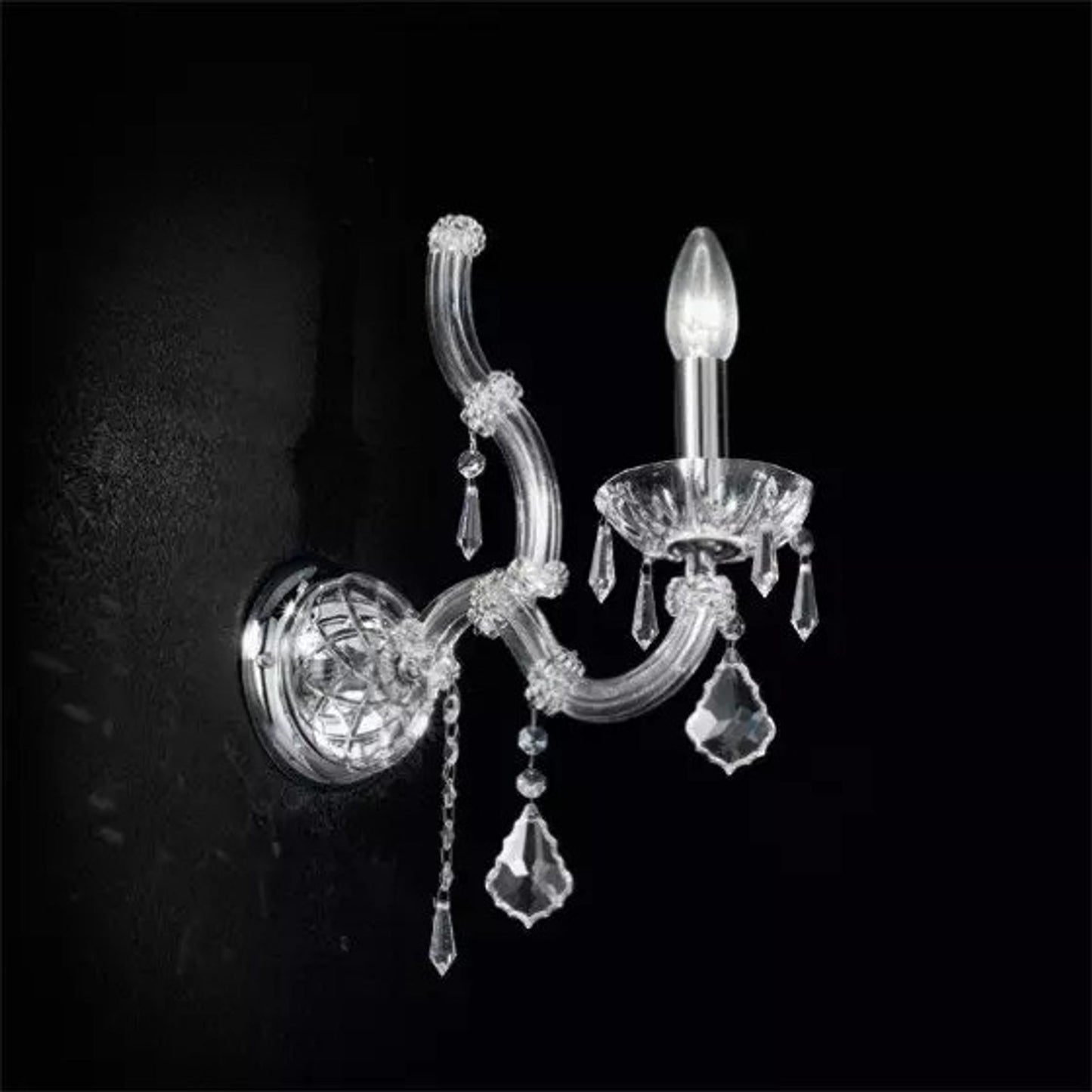 Trama Wall Light Glossy Chrome