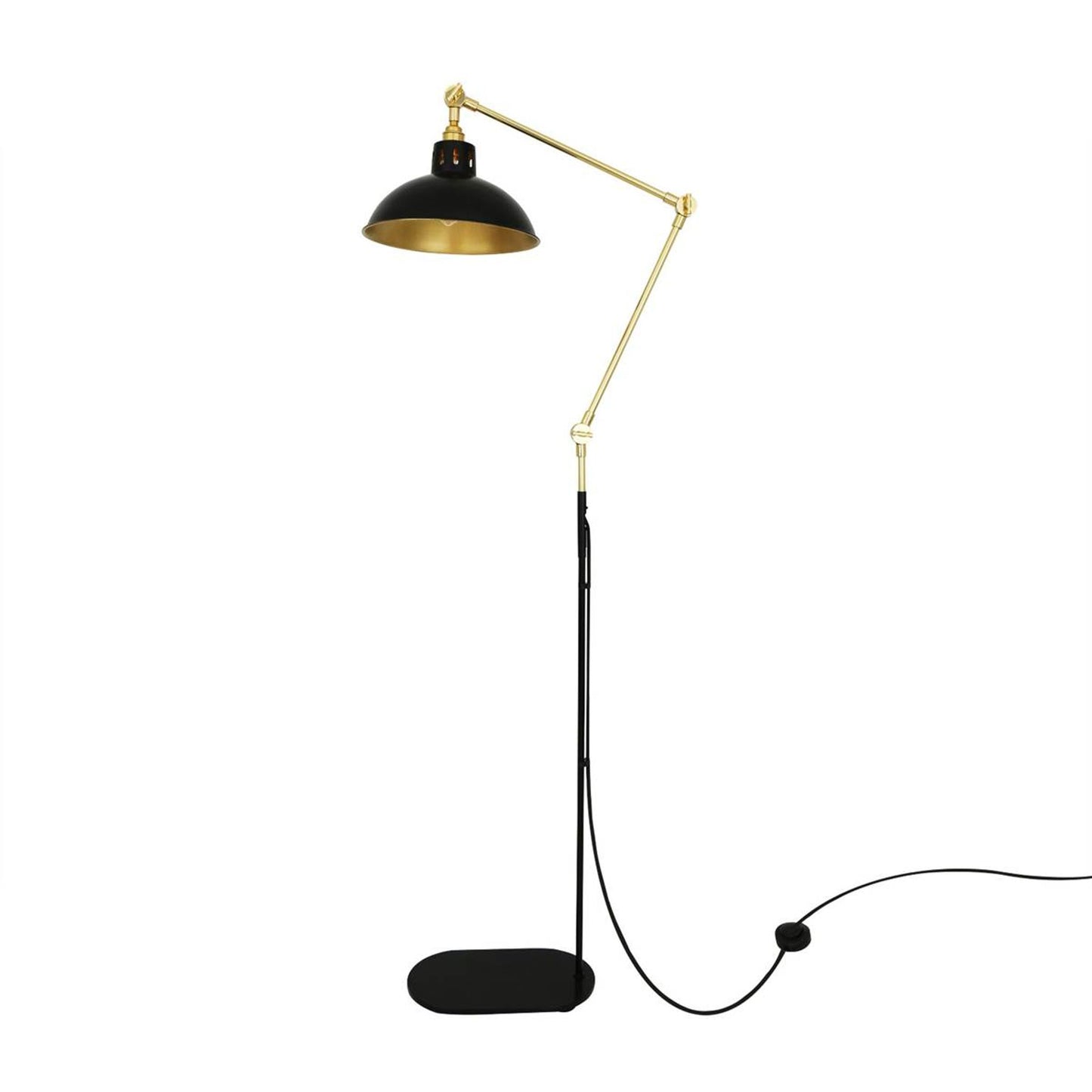 Senglea Adjustable Floor Lamp Polished Brass