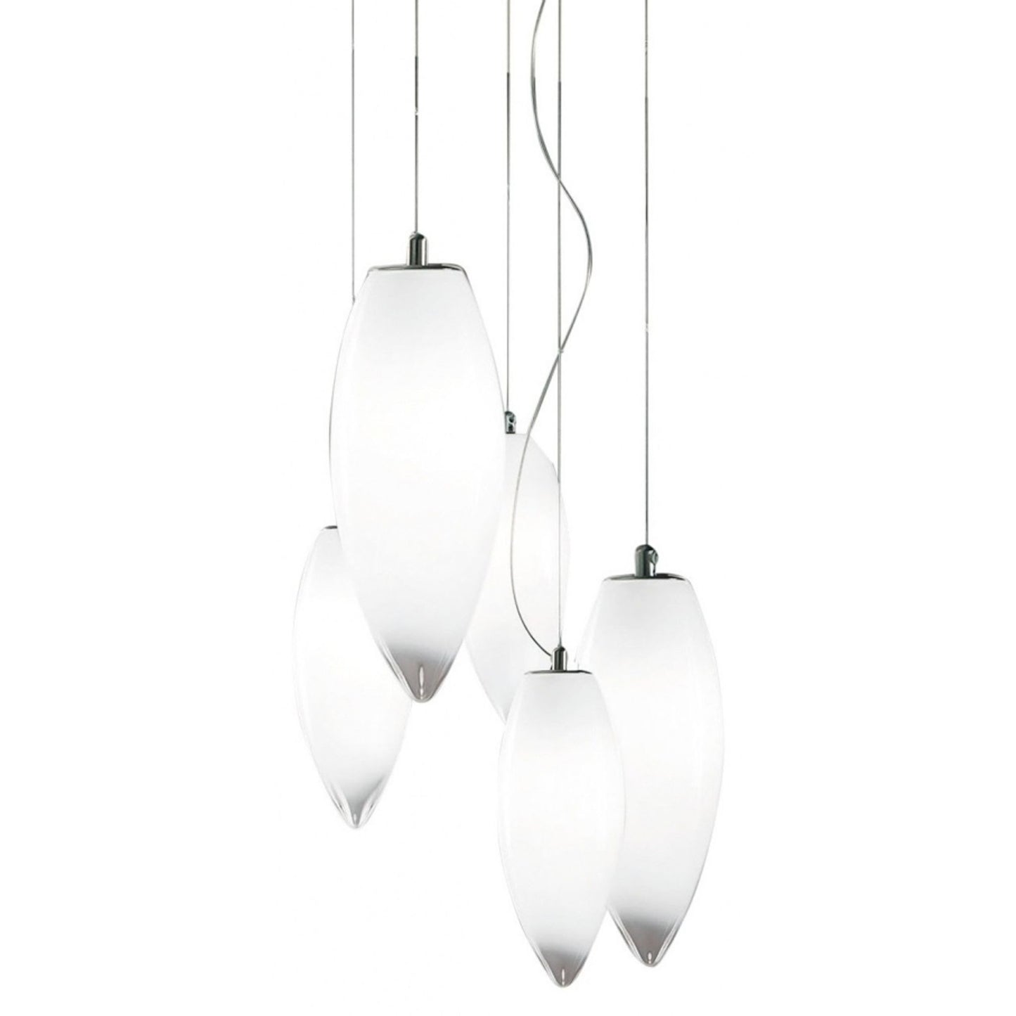 Baco SP 5M1 5-Light Pendant Satin Nickel