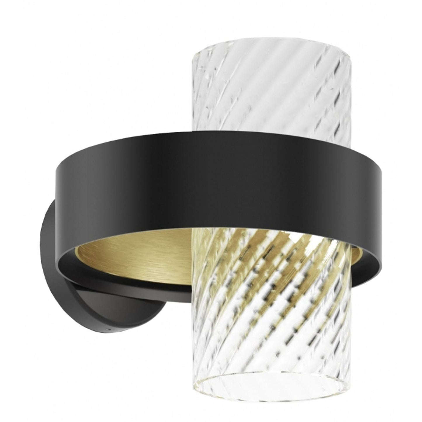 Armonia Wall Light Black Brass