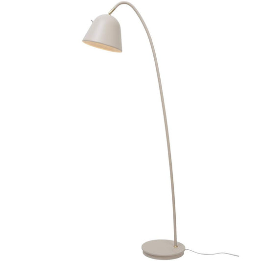 Fleur Floor Lamp Beige with Brass Details