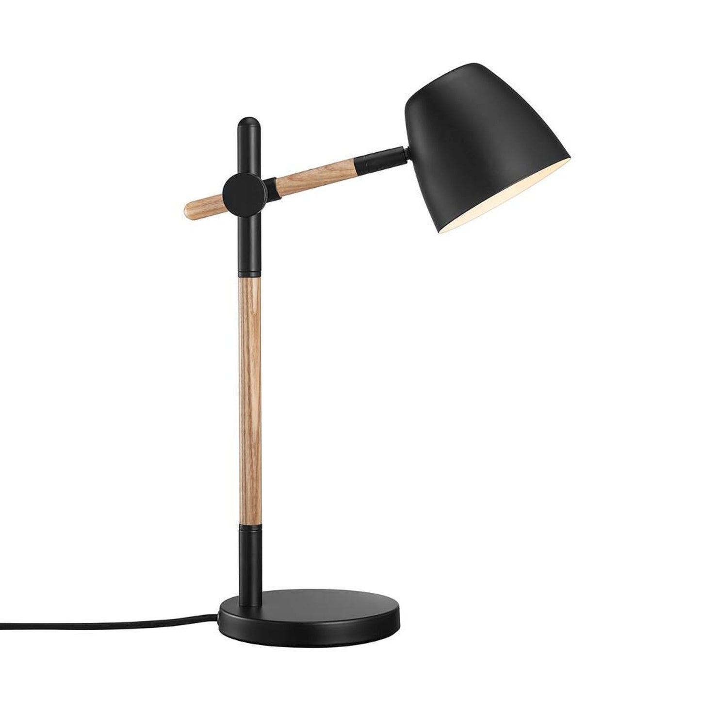 Theo Table Lamp Black & Wood