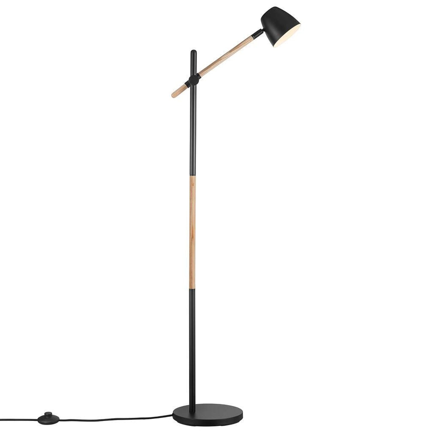 Theo Floor Lamp Black & Wood