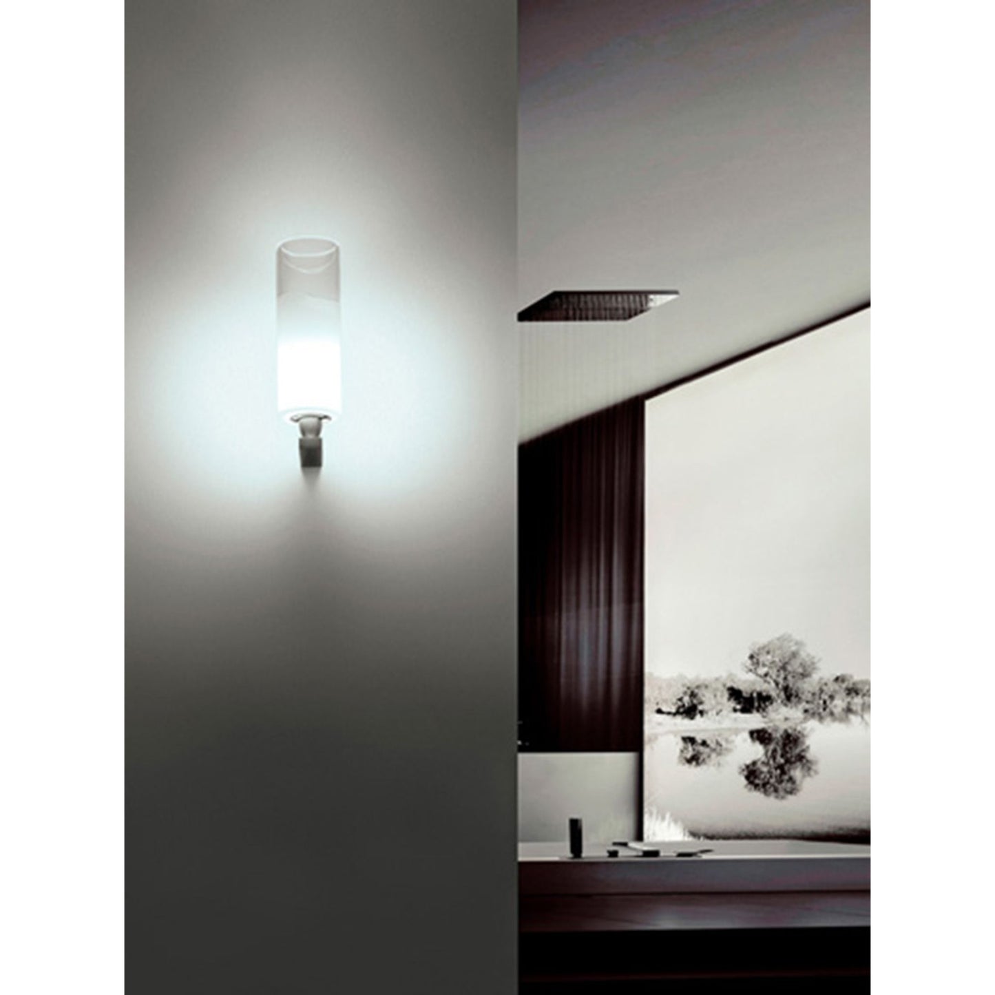 Lio AP L1 P Wall Light Satin Nickel