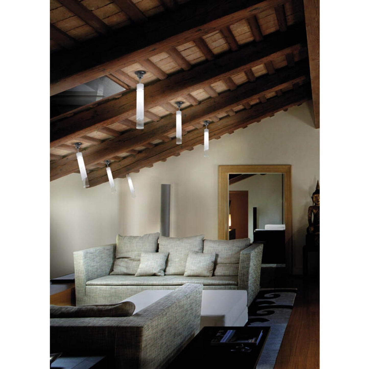 Lio FA Ceiling Light Satin Nickel