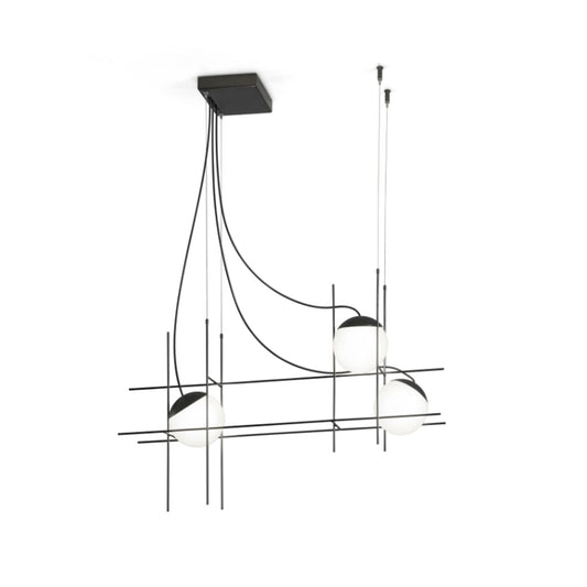 Plot Frame SP 3-Light LED Pendant Black