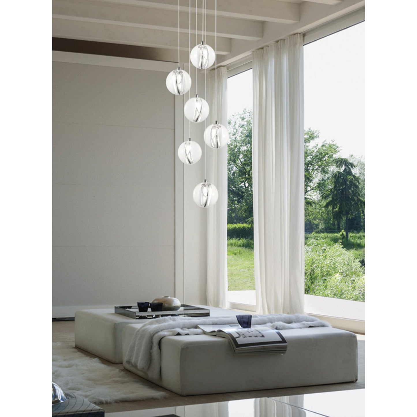 Poc SP 25 Pendant Clear & White