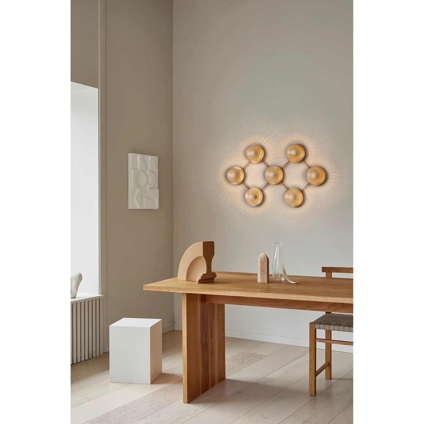 Liila 7 Ceiling or Wall Light Nordic Gold