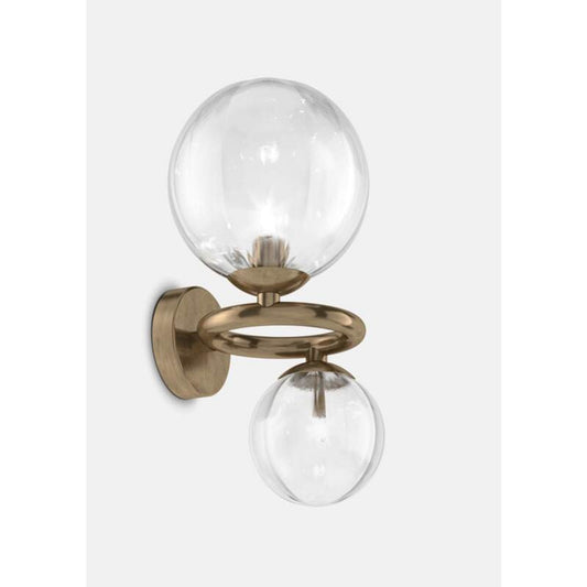 Puppet Ring AP 2 Matt Gold Wall Light