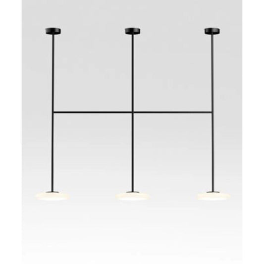 Ihana 150 3-Light LED Pendant Black with Opal Glass