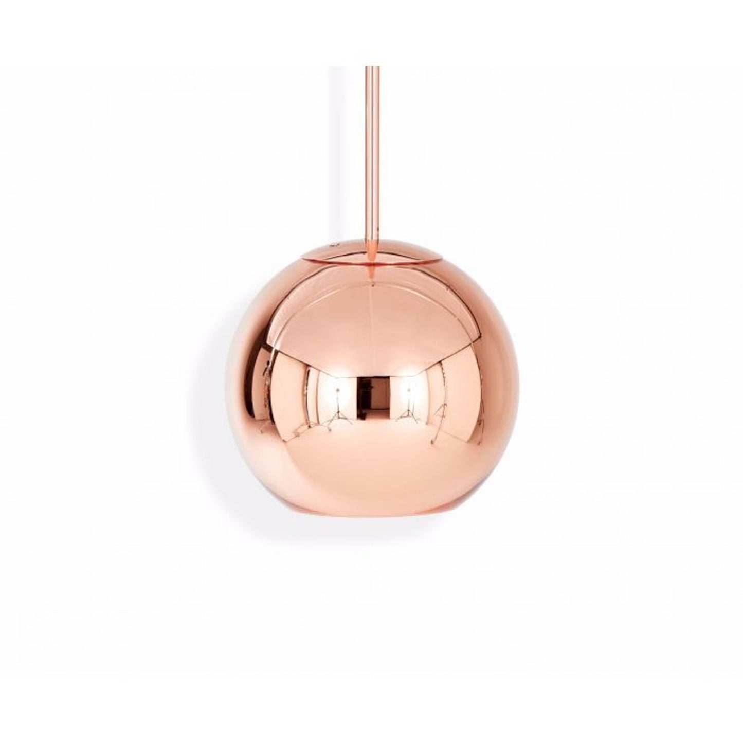 Copper 25cm Round LED Pendant