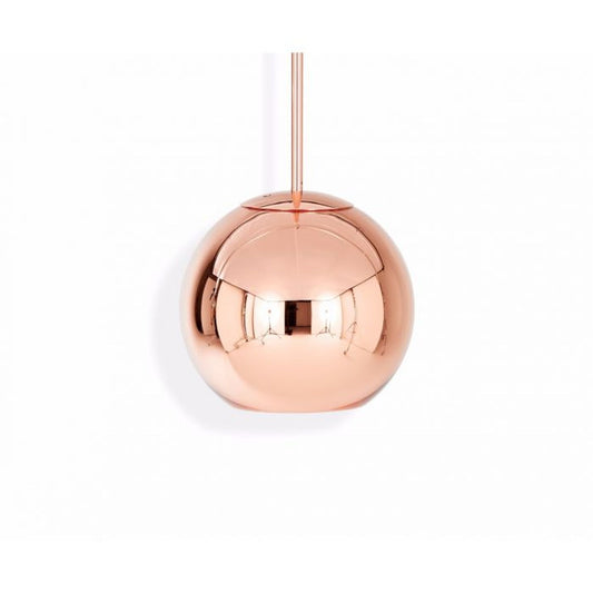 Copper 25cm Round LED Pendant